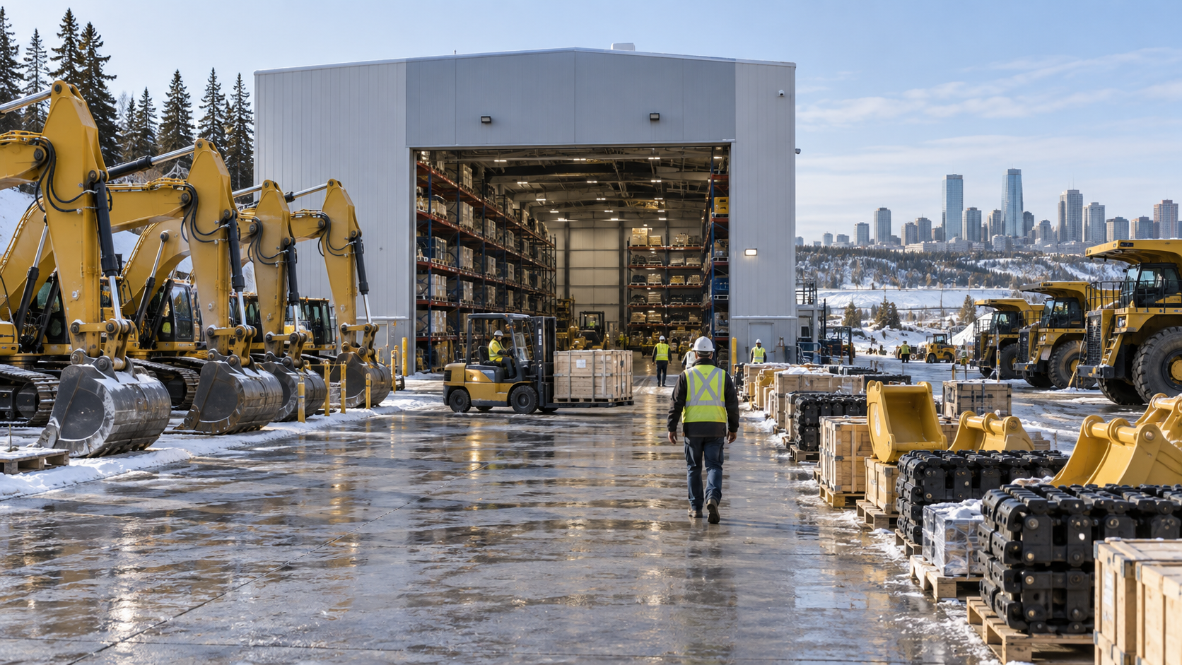 Komatsu Opens Edmonton Parts Centre, Doubles Canadian Warehouse Capacity