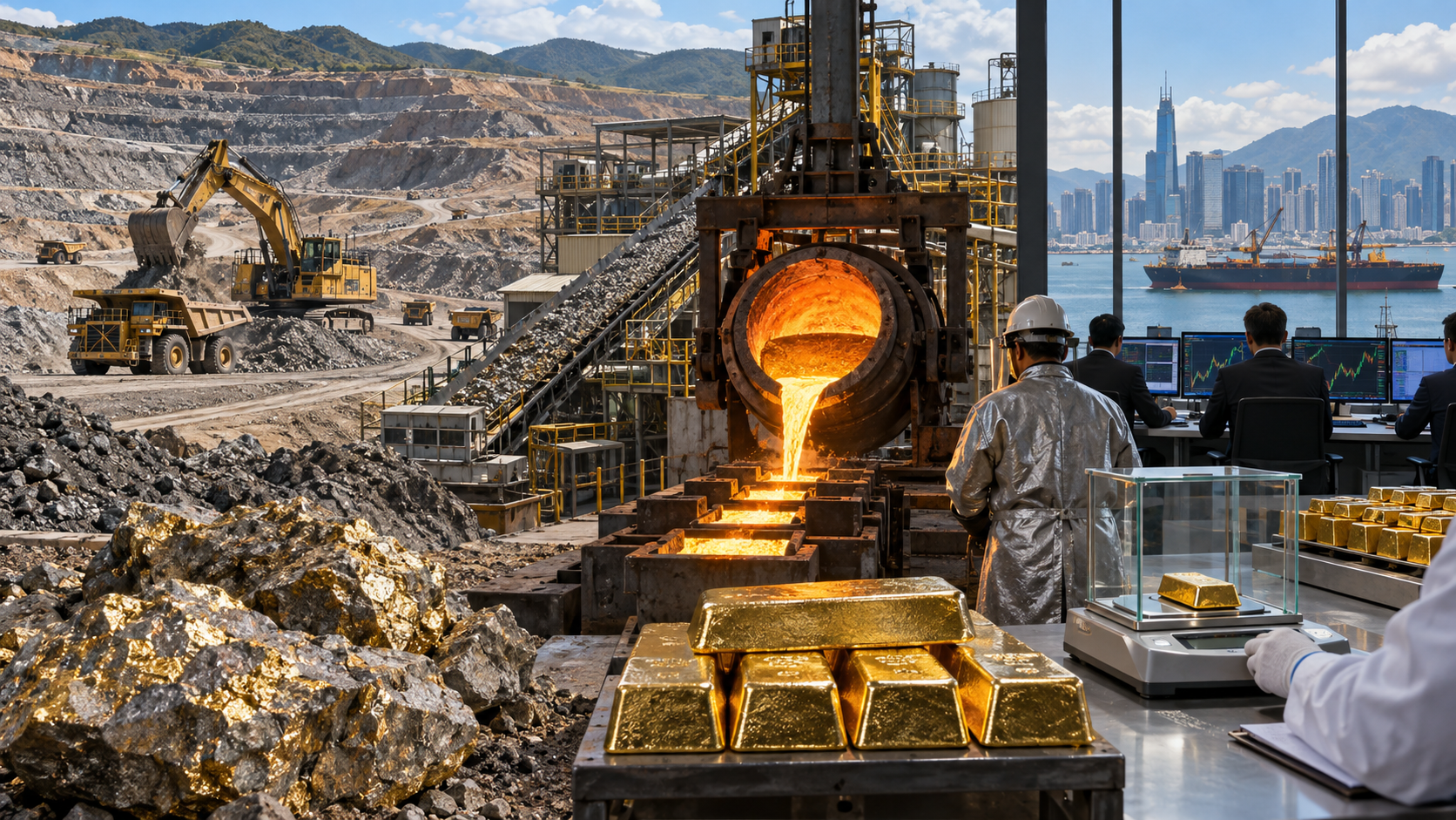 Physical Gold: From Mine to Bullion and Teqwah Gold Trade